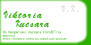 viktoria kucsara business card